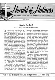Title Page of Herald of Holiness - July 27, 1955.