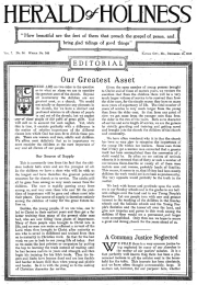 Title Page of Herald of Holiness - December 11, 1918