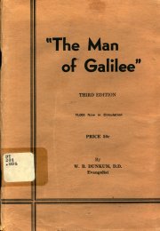 Cover Image of Book - The Man of Galilee