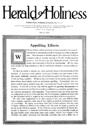 Title Page of Herald of Holiness - July 21, 1920