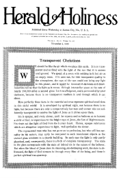 Title Page of Herald of Holiness - November 3, 1920