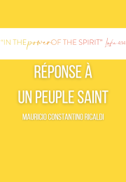 RÉPONSE À  UN PEUPLE SAINT Mauricio Constantino Ricaldi