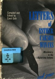 Cover of Letters of Esther Carson Winans 1967 edition