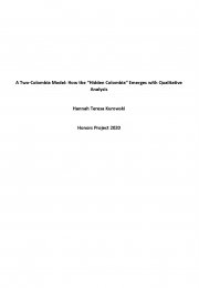A Two-Colombia Model: How the “Hidden Colombia” Emerges with Qualitative Analysis