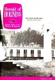 Herald of Holiness - January 2, 1963