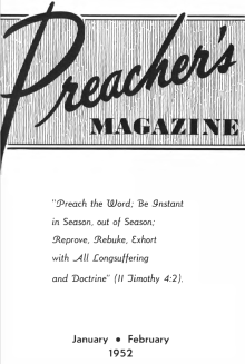 Title Page of Preacher's Magazine