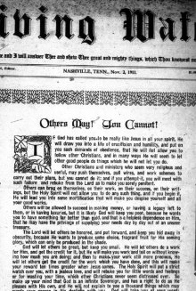 Living Water, Nov. 2, 1911