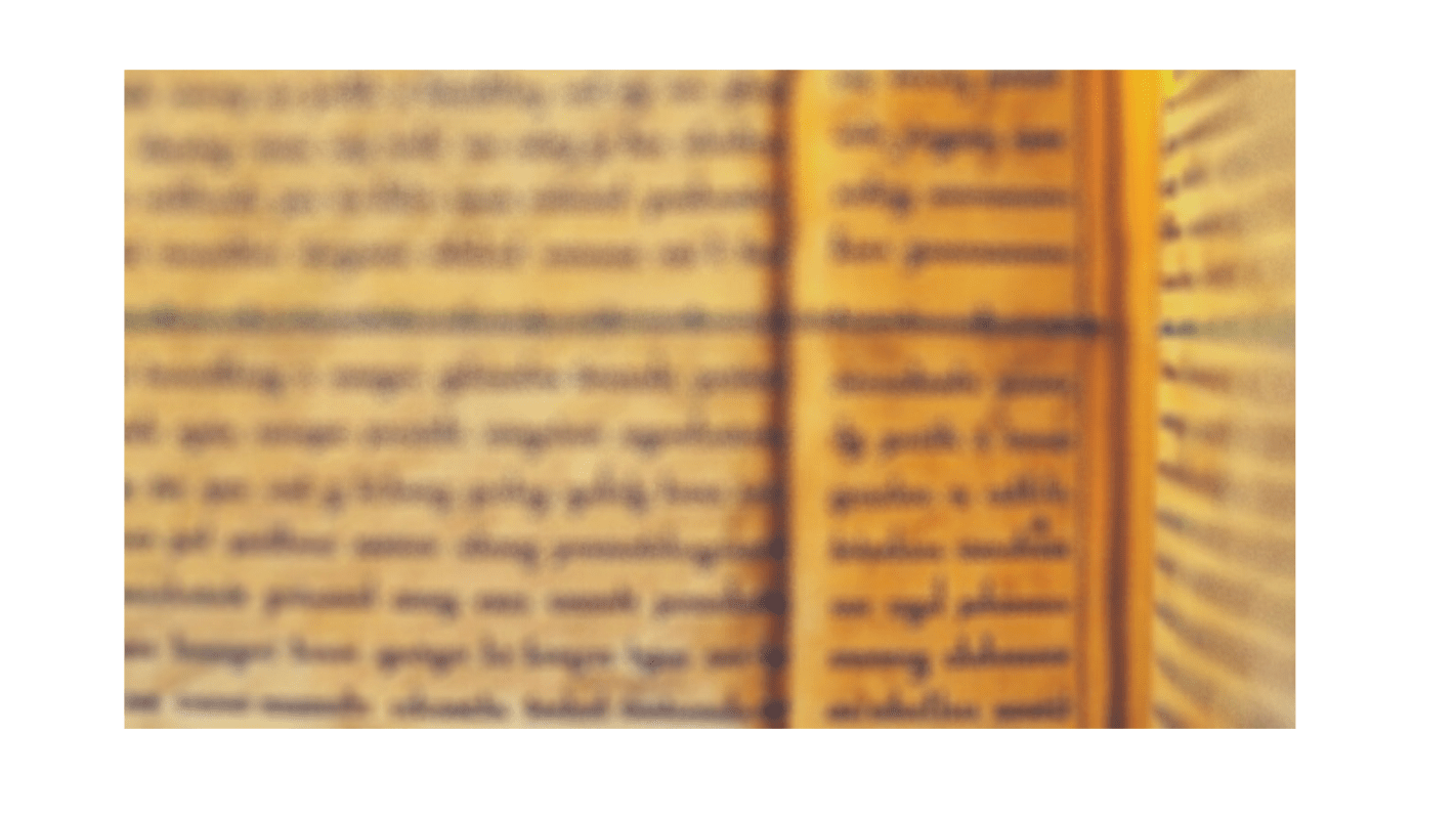 Blurry text of an ancient manuscript