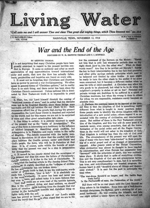 Living Water, November 12, 1914