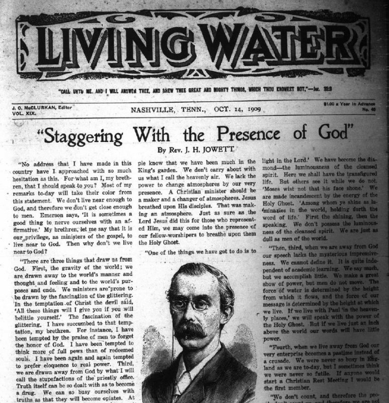 Living Water, Oct. 14, 1909